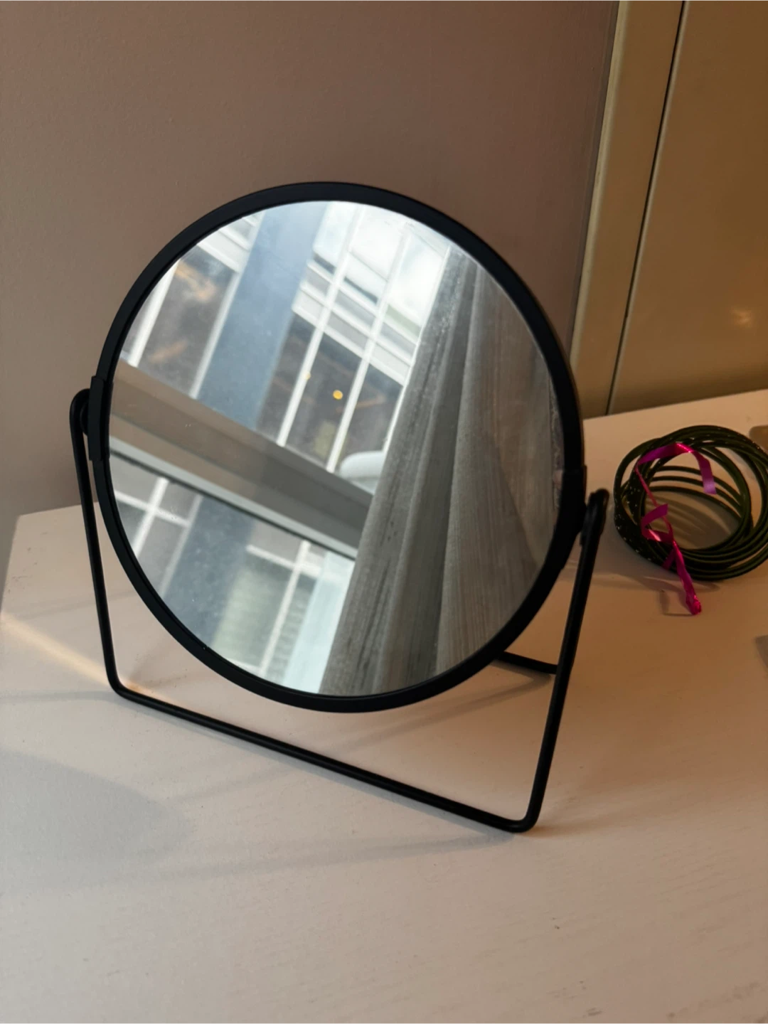 Black Tabletop Vanity Mirror - photo 2