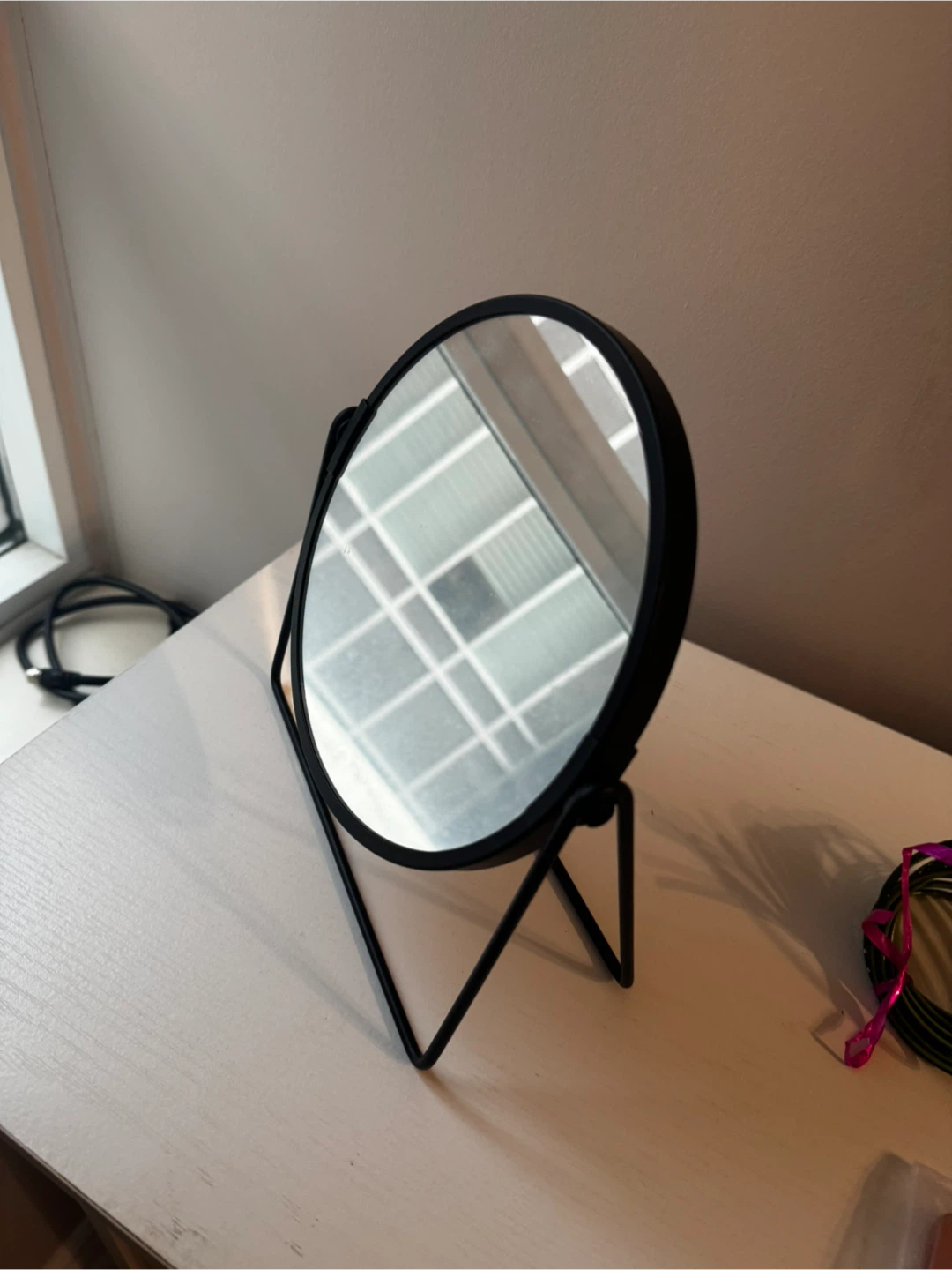 Black Tabletop Vanity Mirror - photo 3
