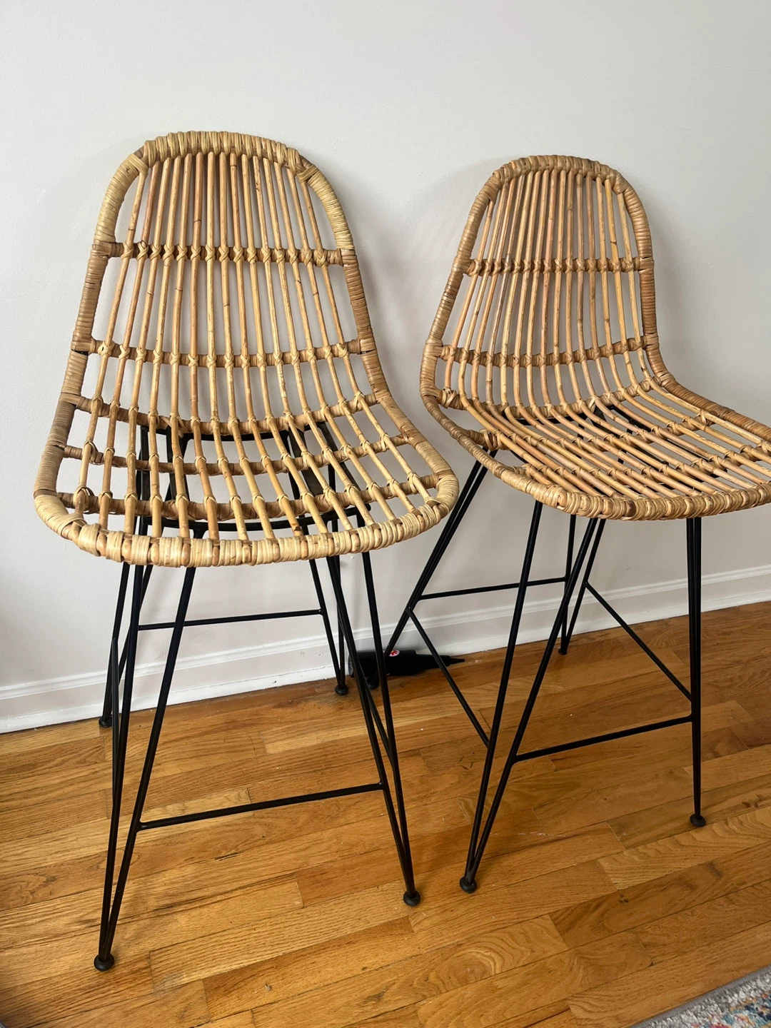 Rattan Bar Stools - Set of 3 - photo 2
