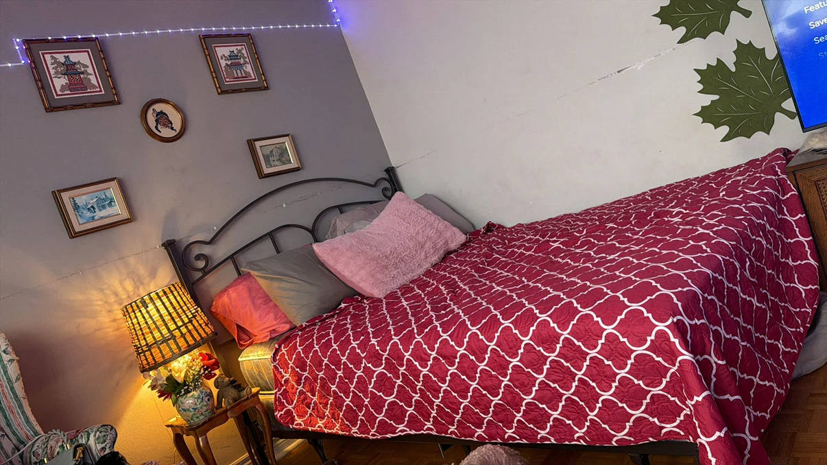 Queen bed with two mattress