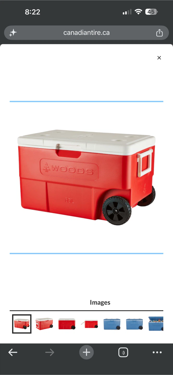 Woods Boreal 65L Wheeled Cooler