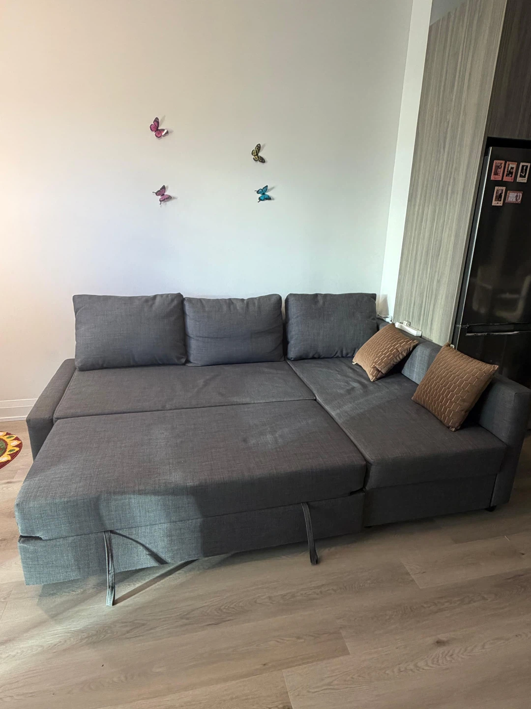 Ikea L shape Sofa Bed cum bed with storage