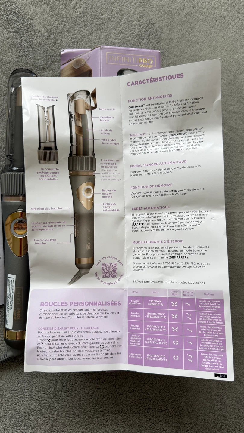 INFINITIPRO by Conair Curl Secret® ¾" Ceramic Auto Curler - photo 3