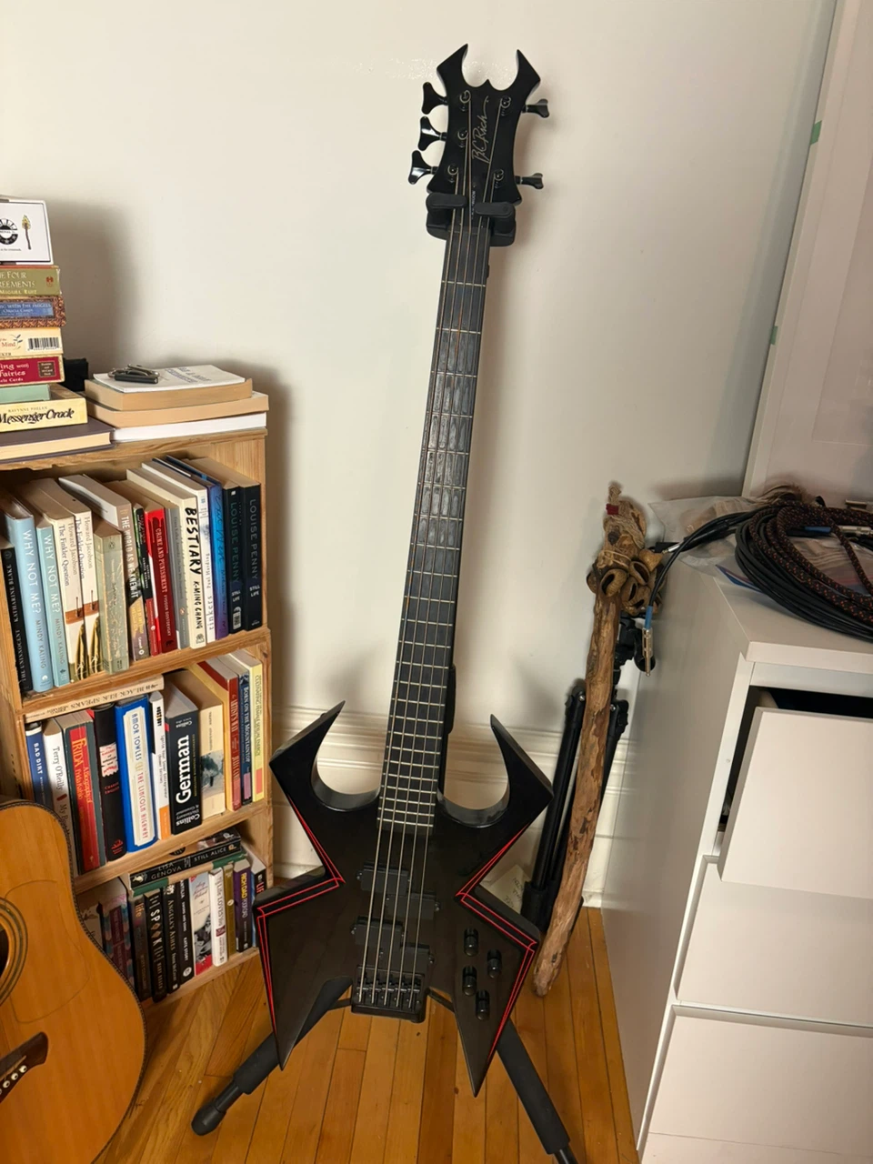 B.C. Rich W.M.D. 5 string Black Widow Bass Guitar