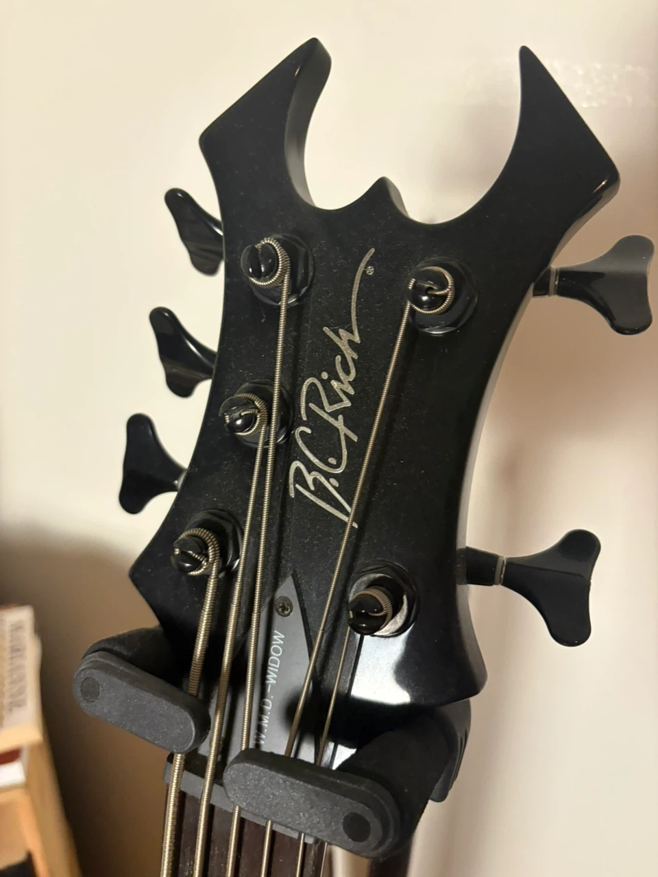 B.C. Rich W.M.D. 5 string Black Widow Bass Guitar - photo 3