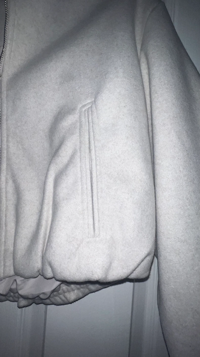 Zara Bomber Jacket - Size M - Light Beige - photo 3