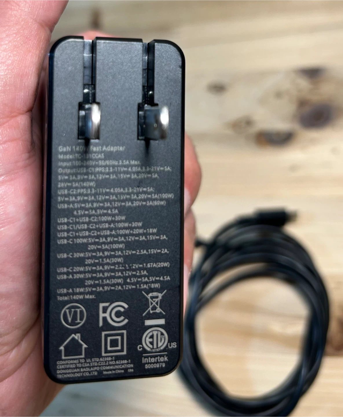 Nohon 140W GaN Fast Charger Adapter - photo 4