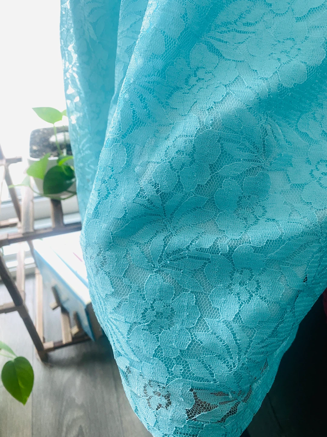 Turquoise Lace Dress