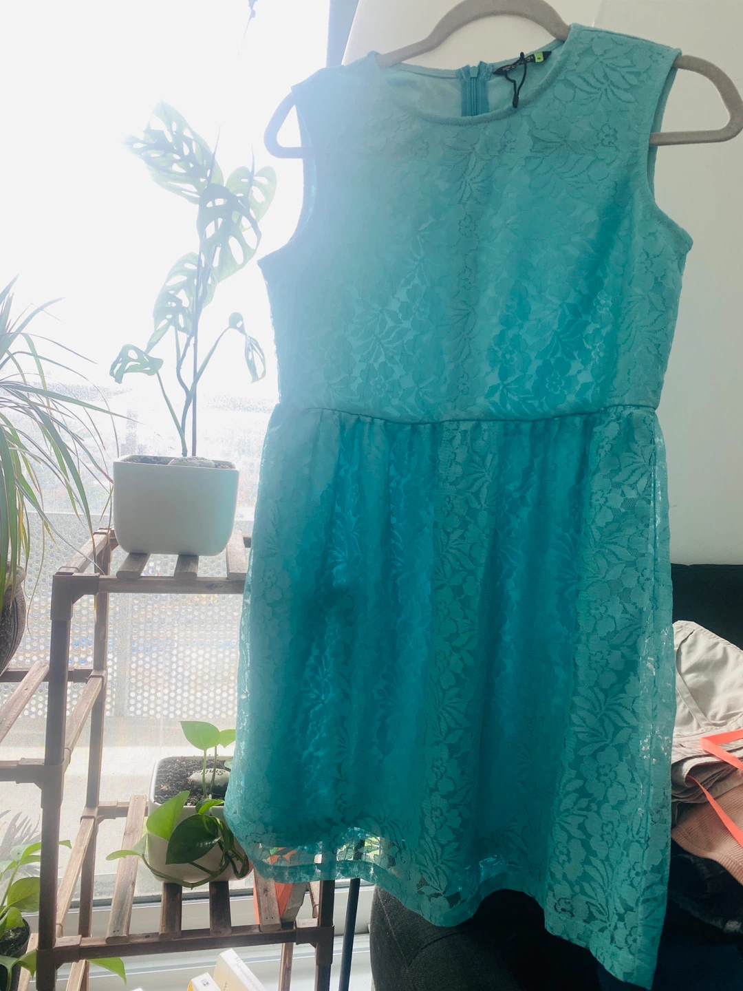 Turquoise Lace Dress - photo 3