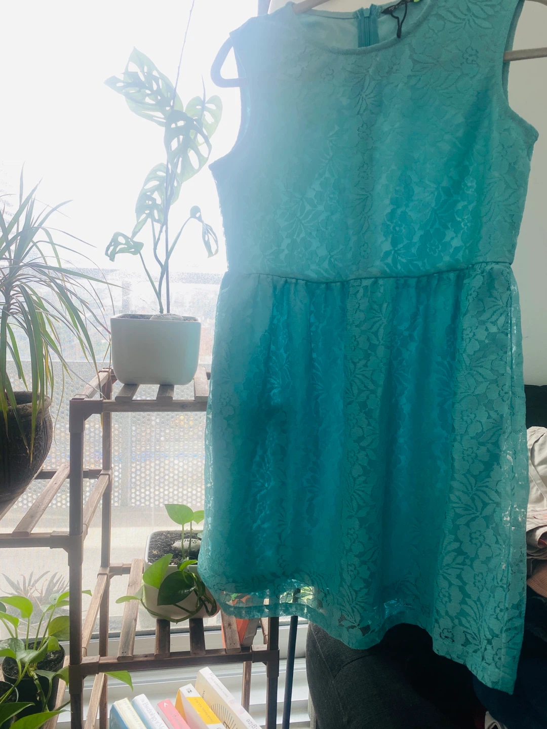 Turquoise Lace Dress - photo 4