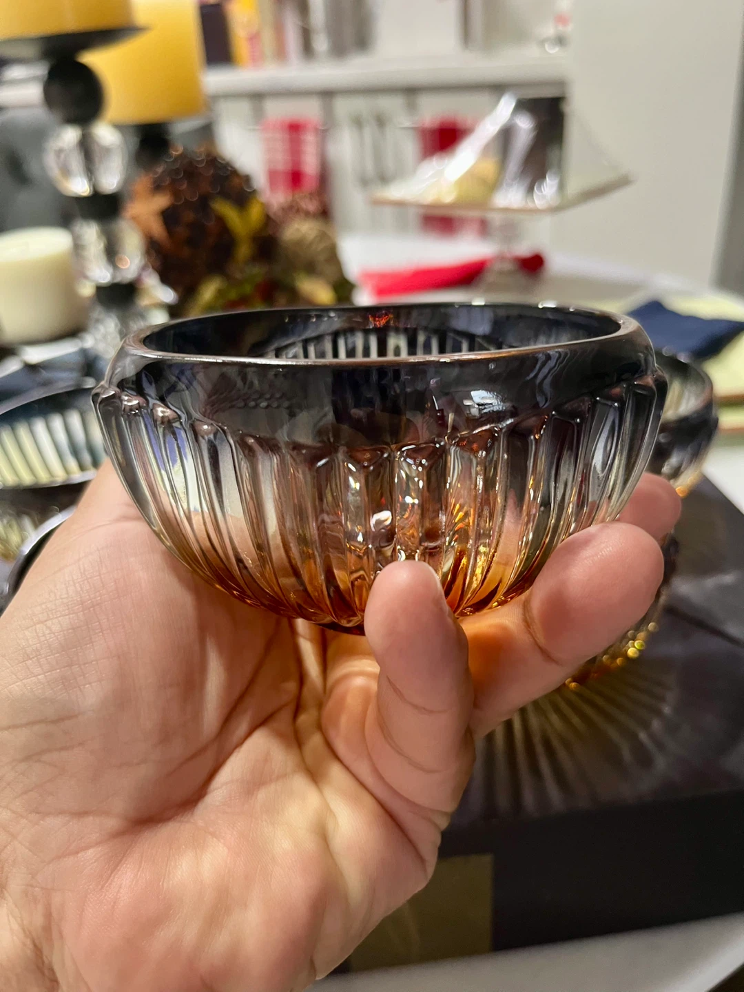 ✨ Elegant Smoked Glass Dessert Bowls Set of 6 - photo 2