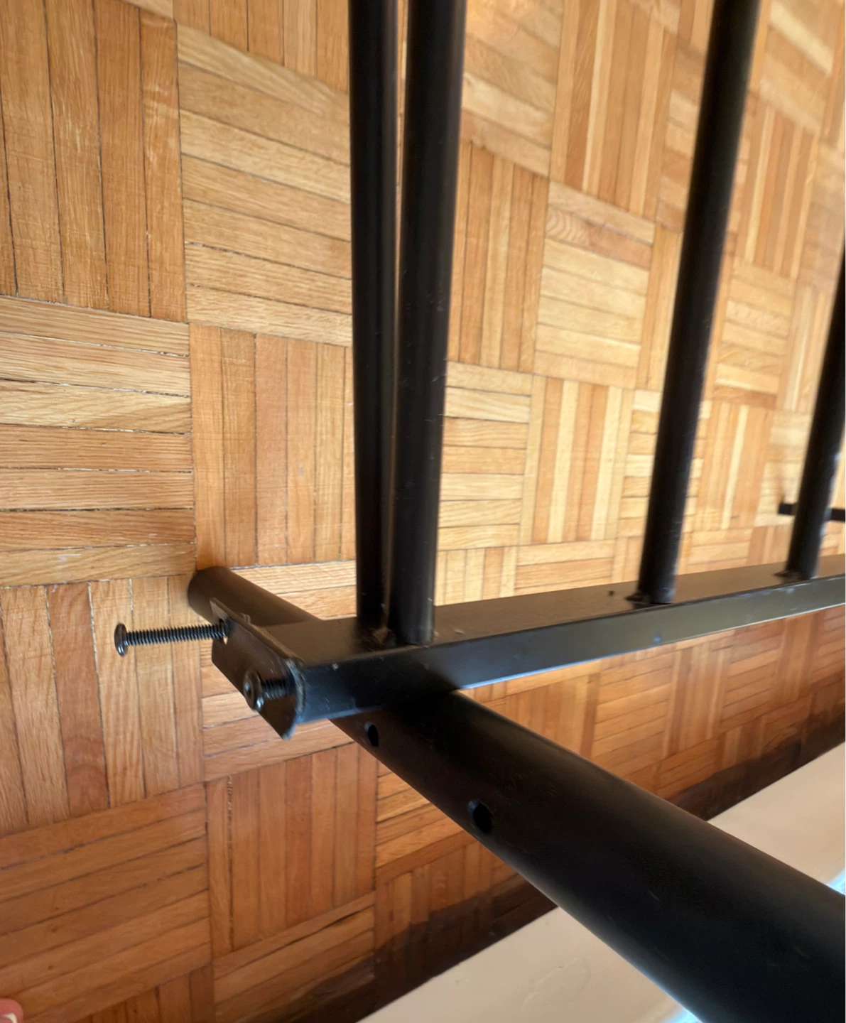 Single Black Metal Bed Frame and mattress - photo 2