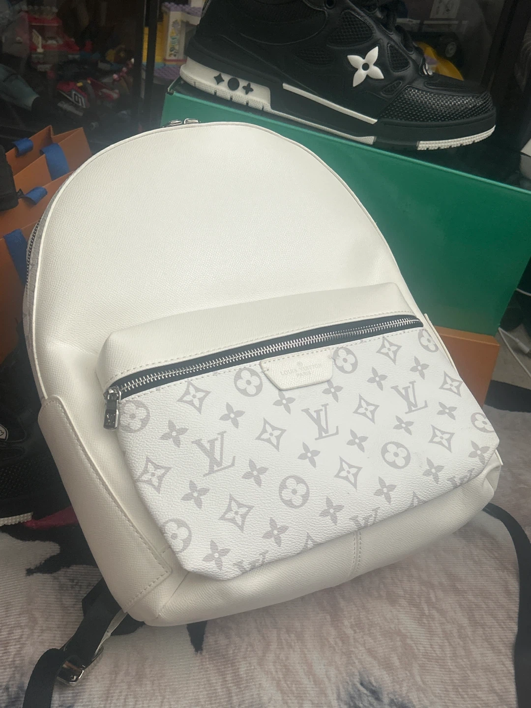 White Louis Vuitton Backpack