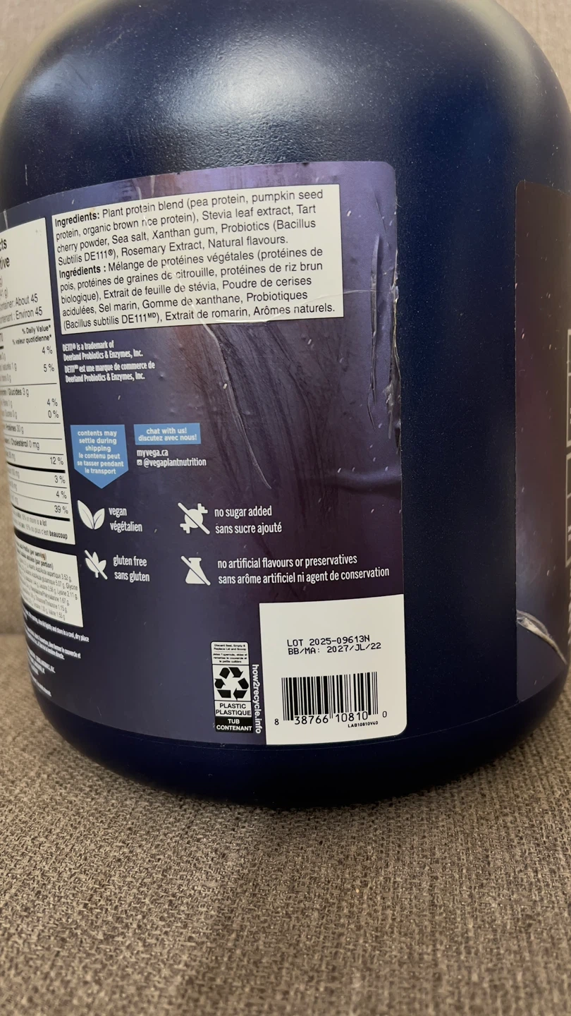 Vega Performance Protein & Recovery Creamy Vanilla 1.86 kg - photo 2
