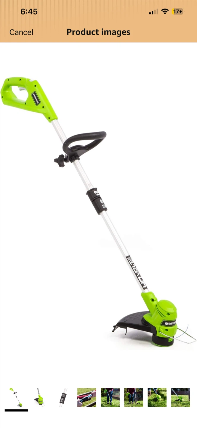 Brand new Greenworks Cordless grass Trimmer - photo 3