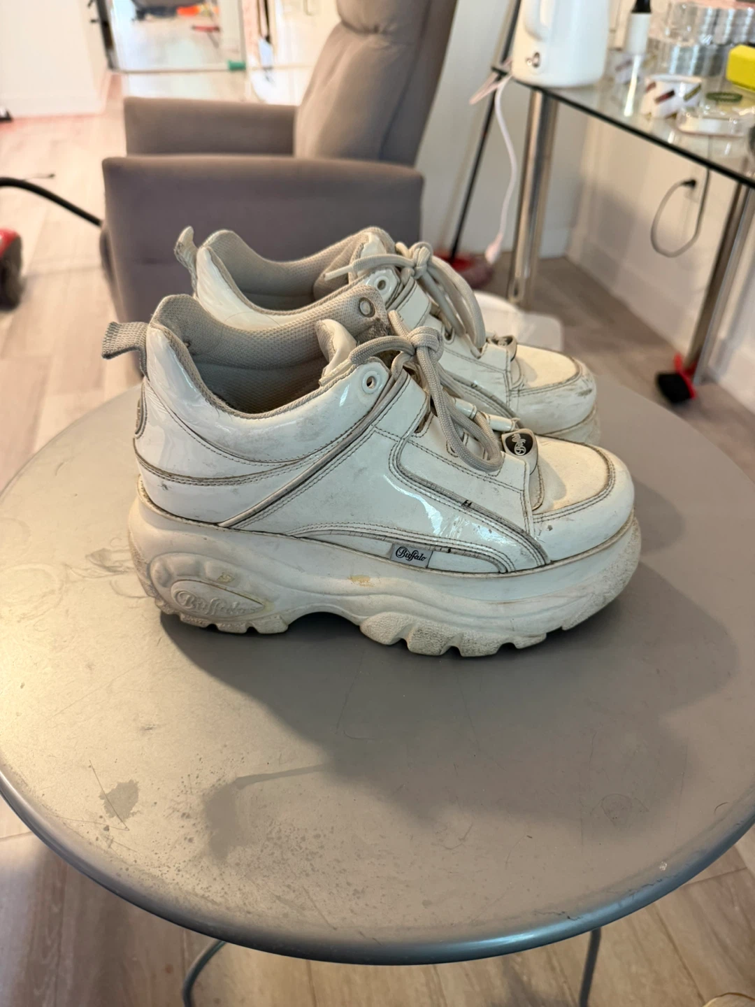 Buffalo London White Chunky Platform Sneakers - photo 3