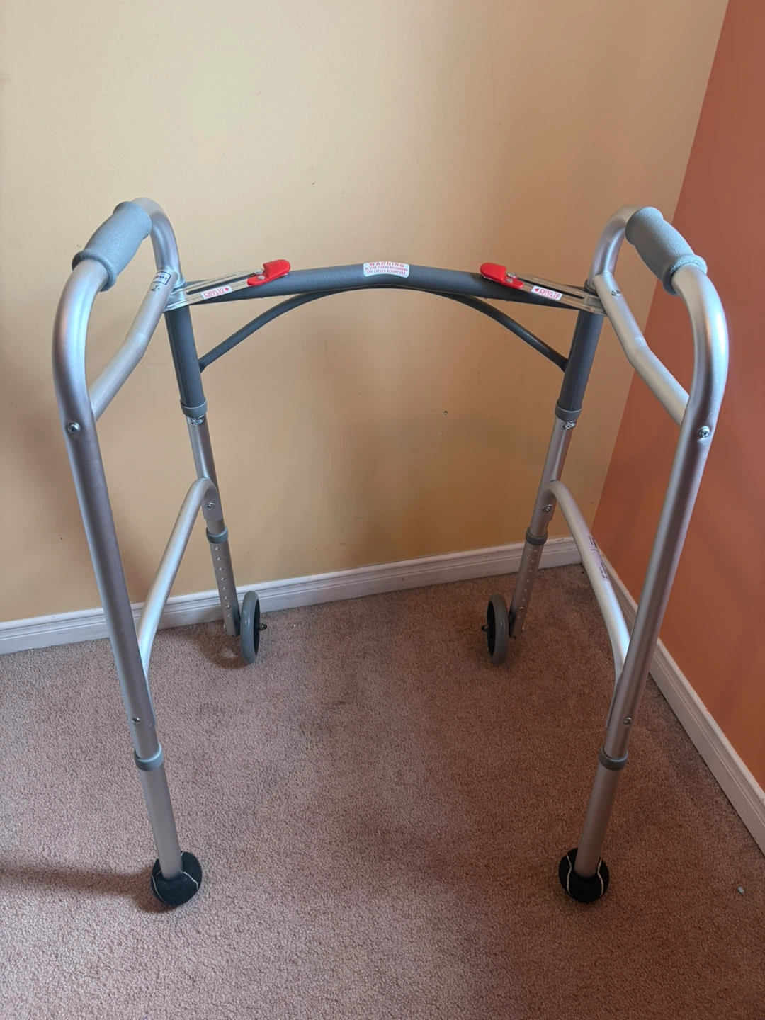 Drive Medical Folding Walker w/ Wheels