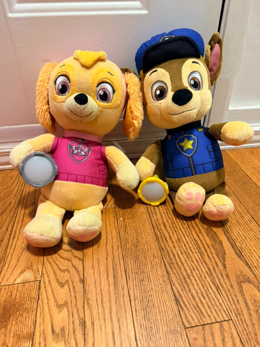 Paw Patrol Skye & Chase Plush Toys with Lights