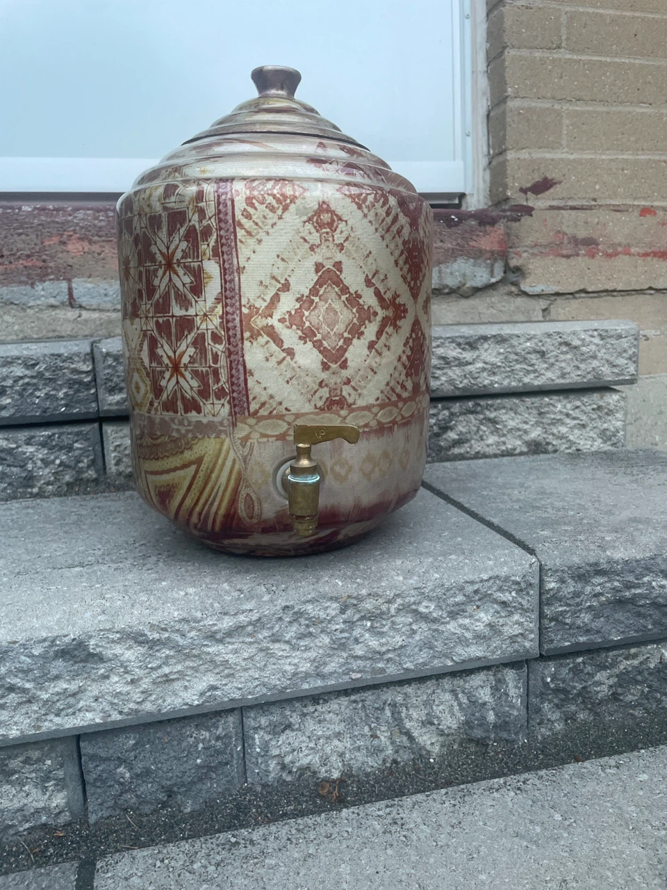 Vintage Ceramic Water Dispenser with Spigot - photo 2