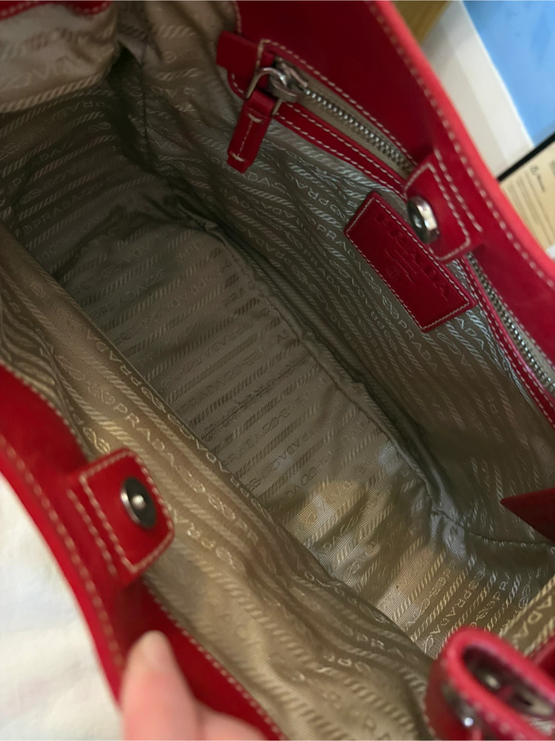 Prada Jacquard Logo Hobo Shoulder Bag - photo 5