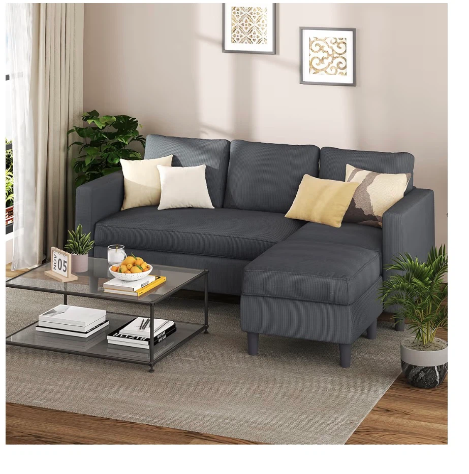 Dark Gray Sectional Sofa - photo 3