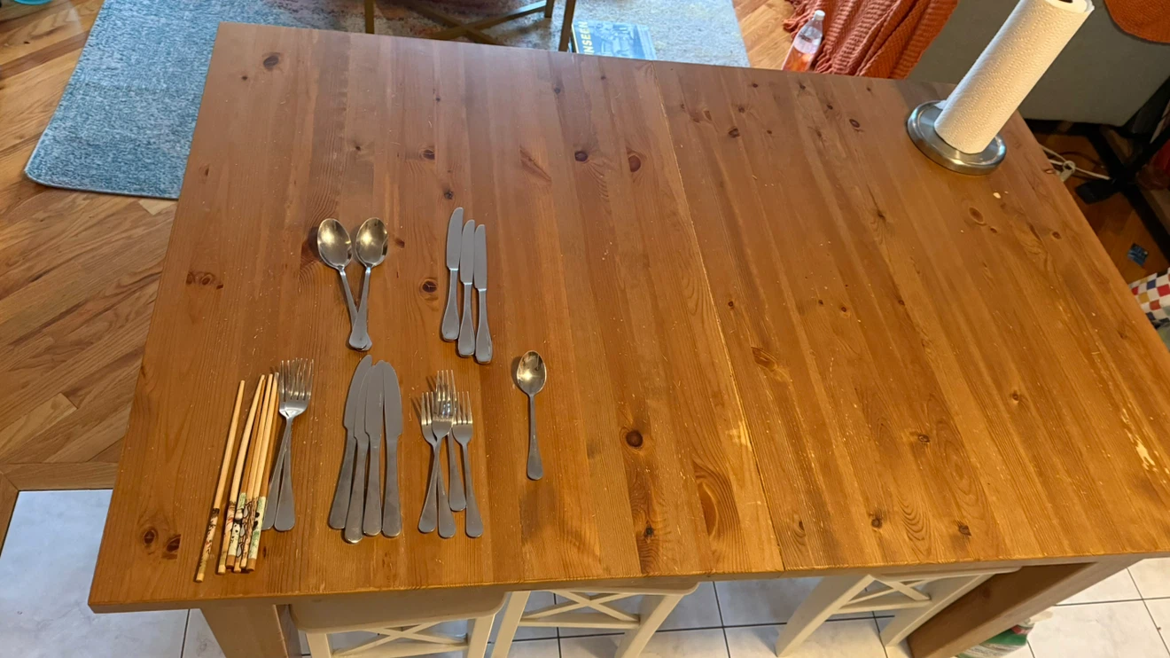 Wooden Dining Table with 6 Stools (Stools optional) - photo 4