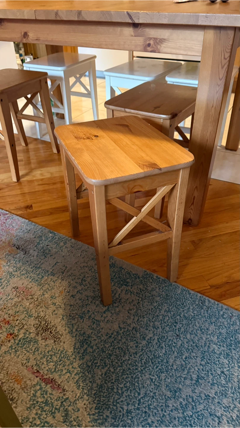 Wooden Dining Table with 6 Stools (Stools optional) - photo 5