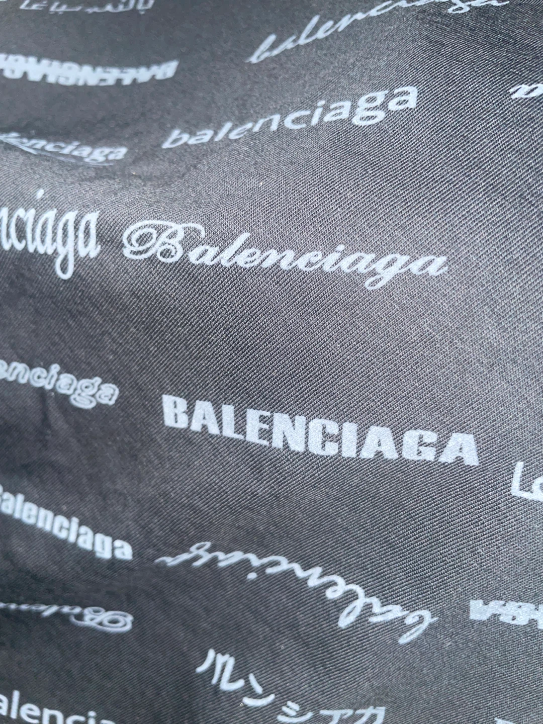 Balenciaga All Over Logo T-Shirt - photo 2