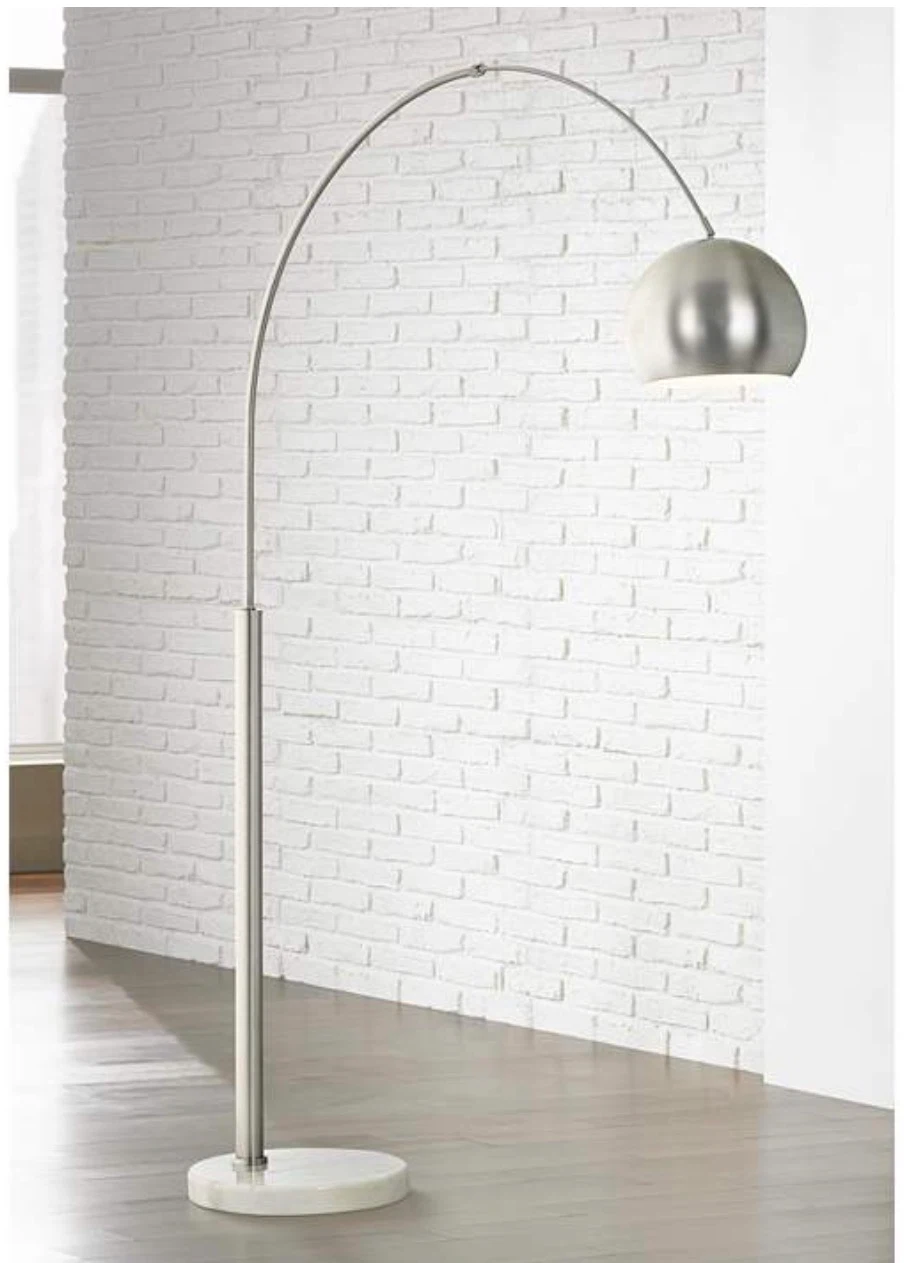Arc Floor Lamp with Marble Base
