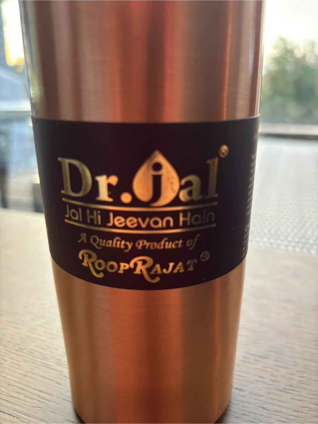 Two Solid copper water bottles