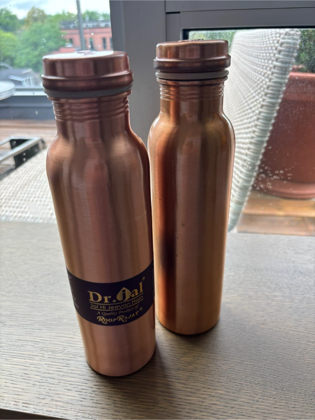 Two Solid copper water bottles - photo 2