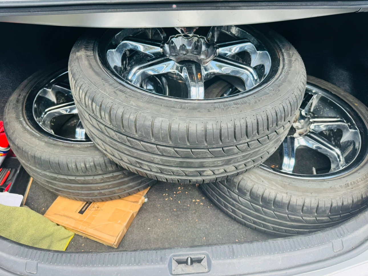 Chrome Rims and Tires Set - photo 2