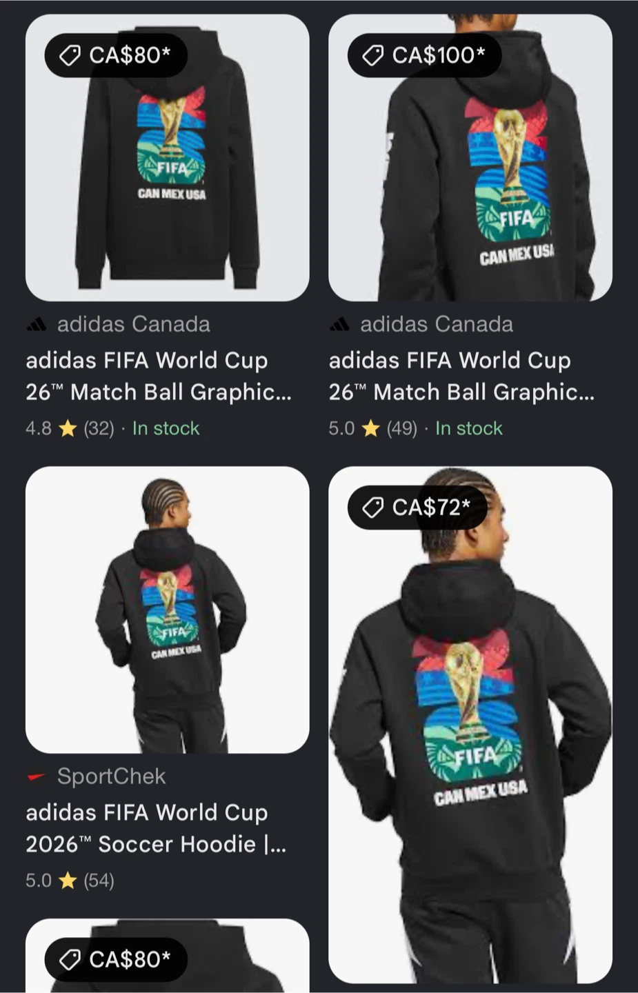 NEW Adidas FIFA World Cup 2026 Hoodie 13-14 Years - photo 5