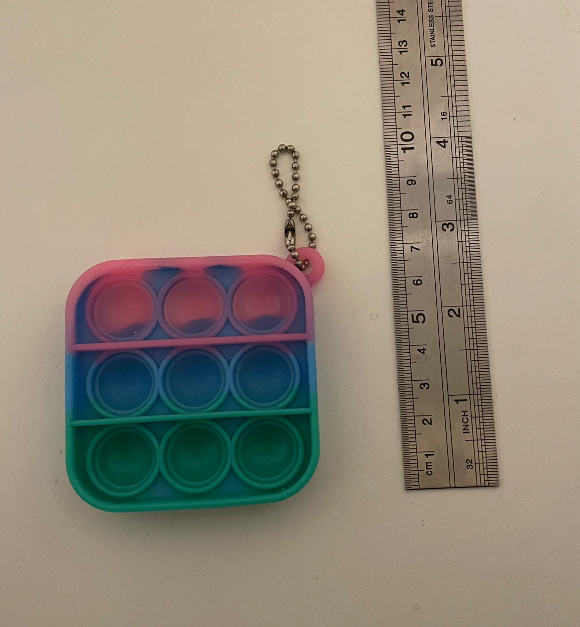 3 Mini Pop-It Fidget Keychain Set - photo 2
