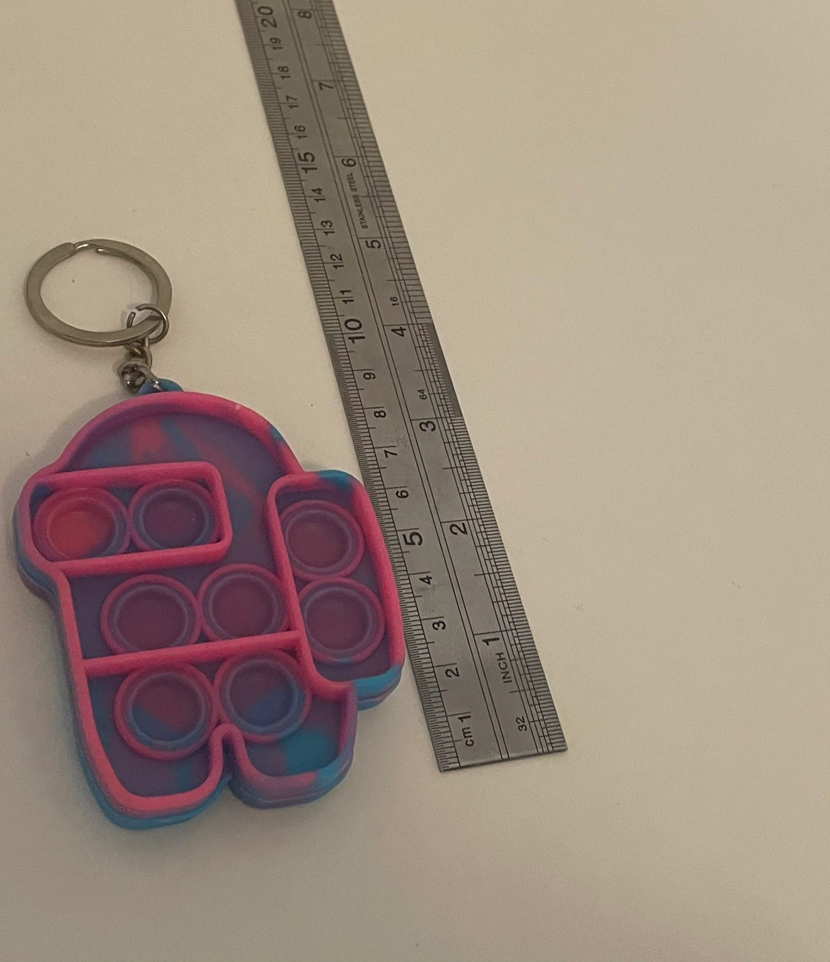 3 Mini Pop-It Fidget Keychain Set - photo 3