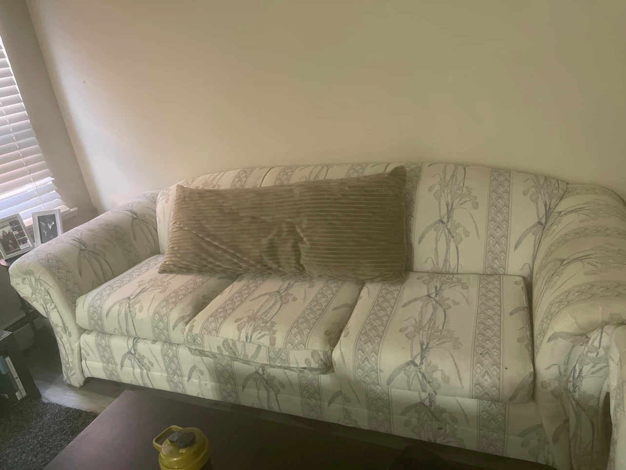 Sofa Couch with Floral Pattern