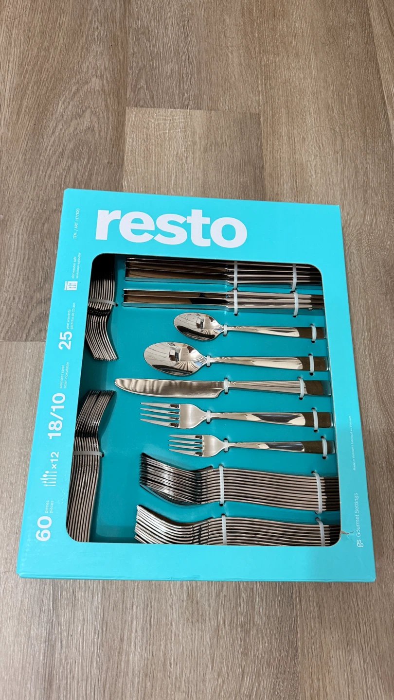 Resto 60-Piece Stainless Steel Cutlery Set - photo 2