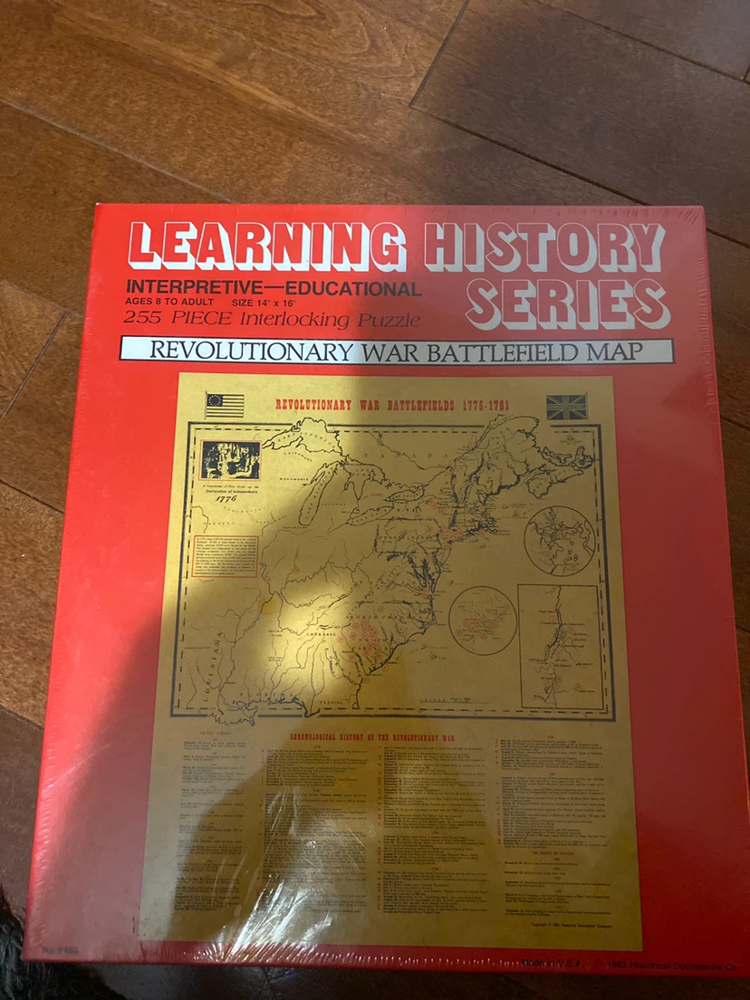 Learning History Series Revolutionary War Puzzle vintage