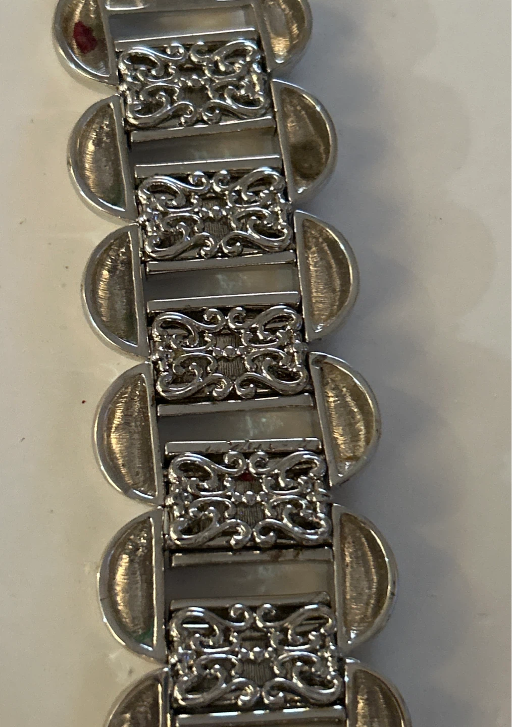 Joan Rivers Polished Silver-tone Ornate Link Bracelet - photo 5