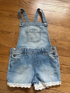Cat & Jack Denim Overall Shorts - photo 3
