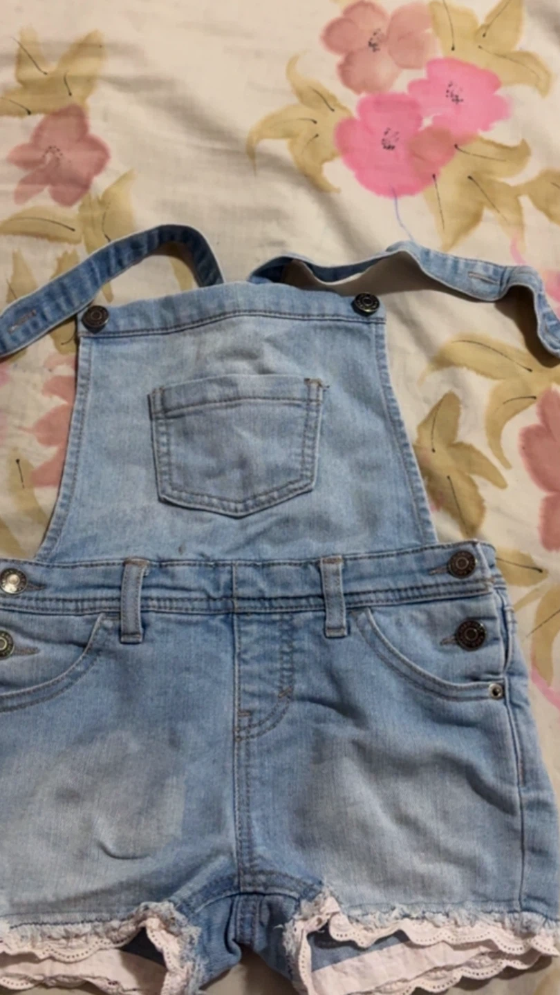 Cat & Jack Denim Overall Shorts - photo 4