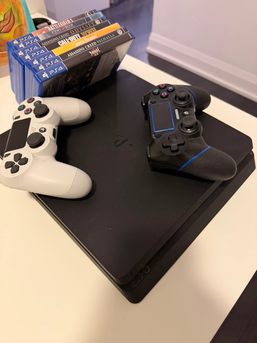 Sony PlayStation 4 Slim Console with Games and Controllers - photo 2
