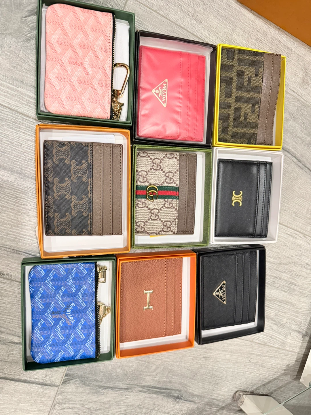 Assorted Luxury Wallets and Cardholders