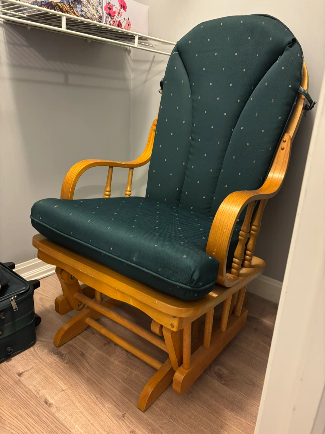 Glider Rocker Chair and Foot Stool - photo 2