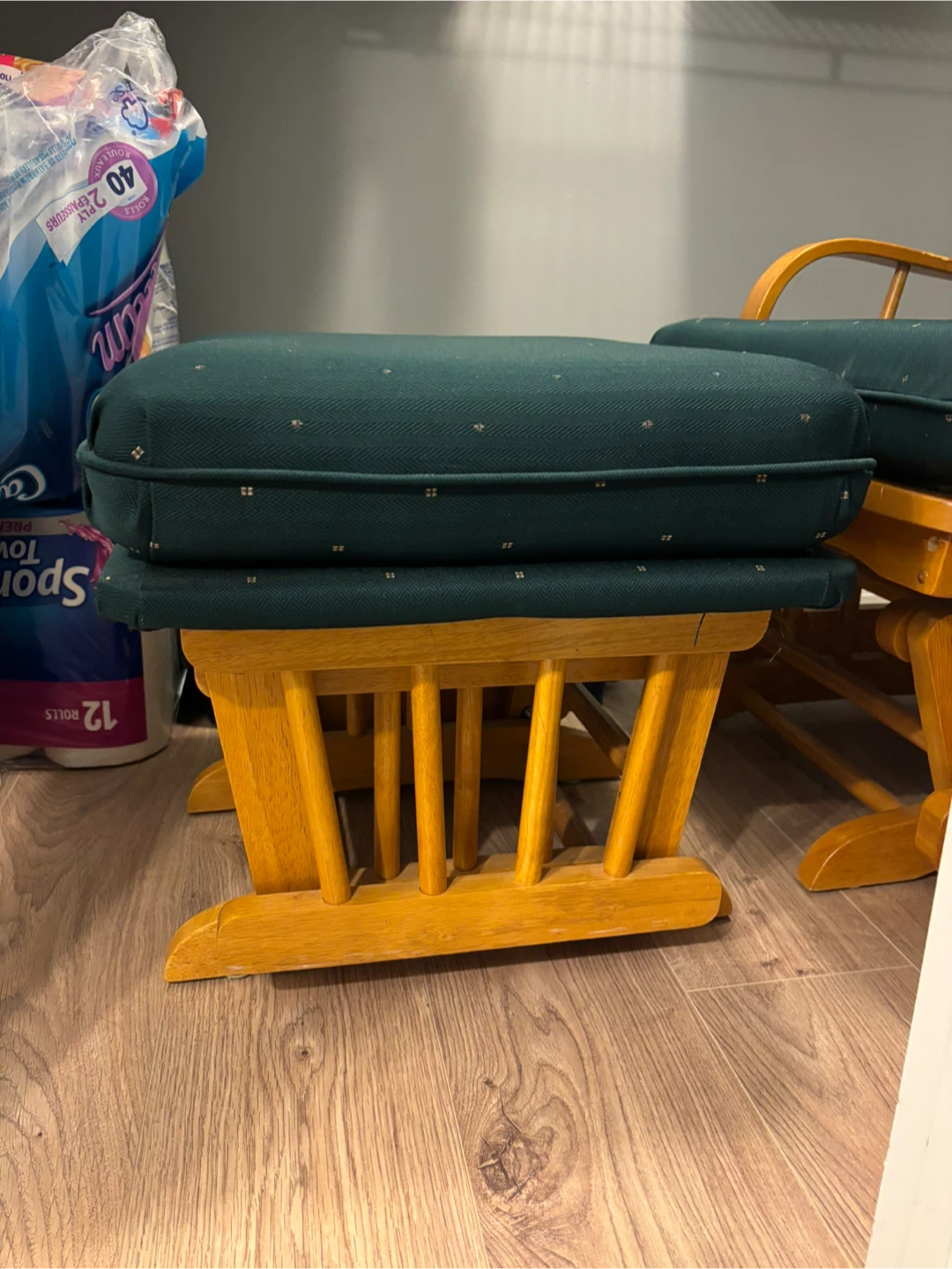 Glider Rocker Chair and Foot Stool - photo 4