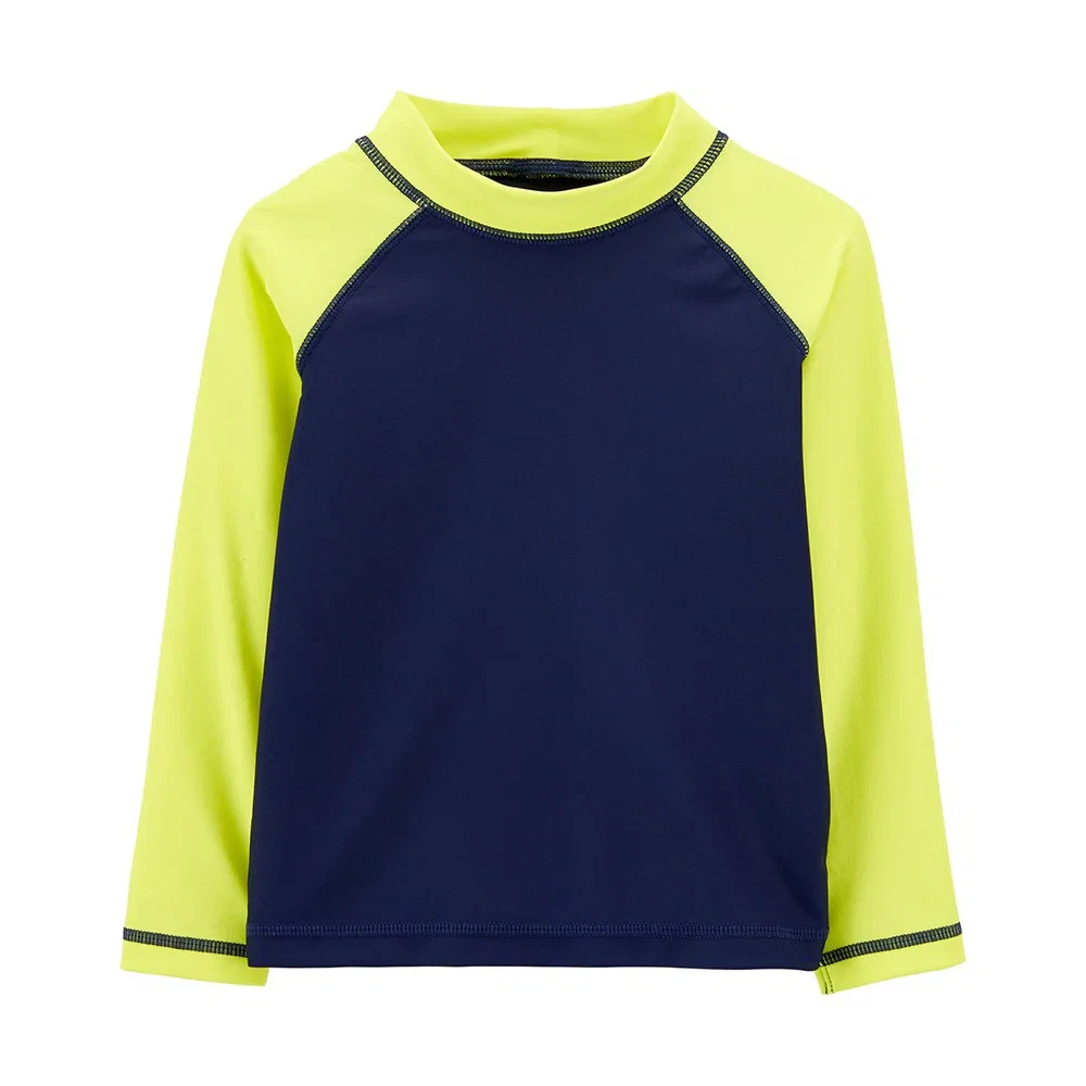 Carter's Blue & Yellow Rash Guard Swim Shirt - 12 Months - photo 3