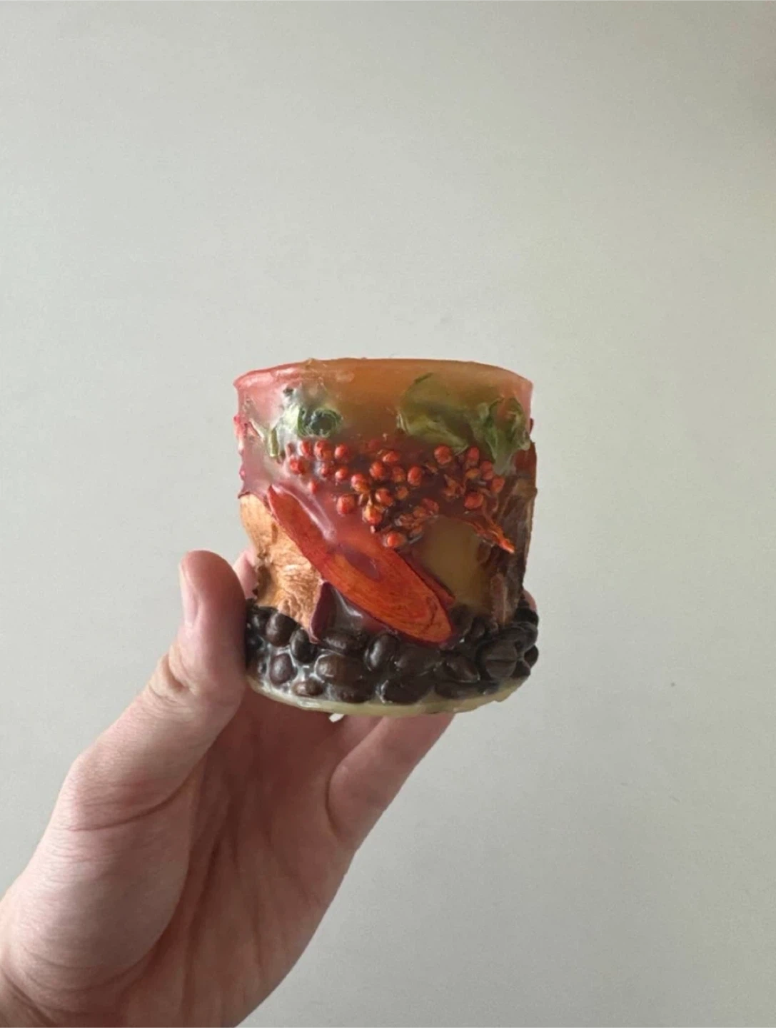 Decorative Scented Candle with Fruits