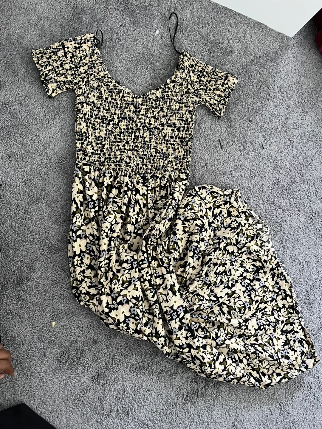 Smocked Floral Maxi Dress