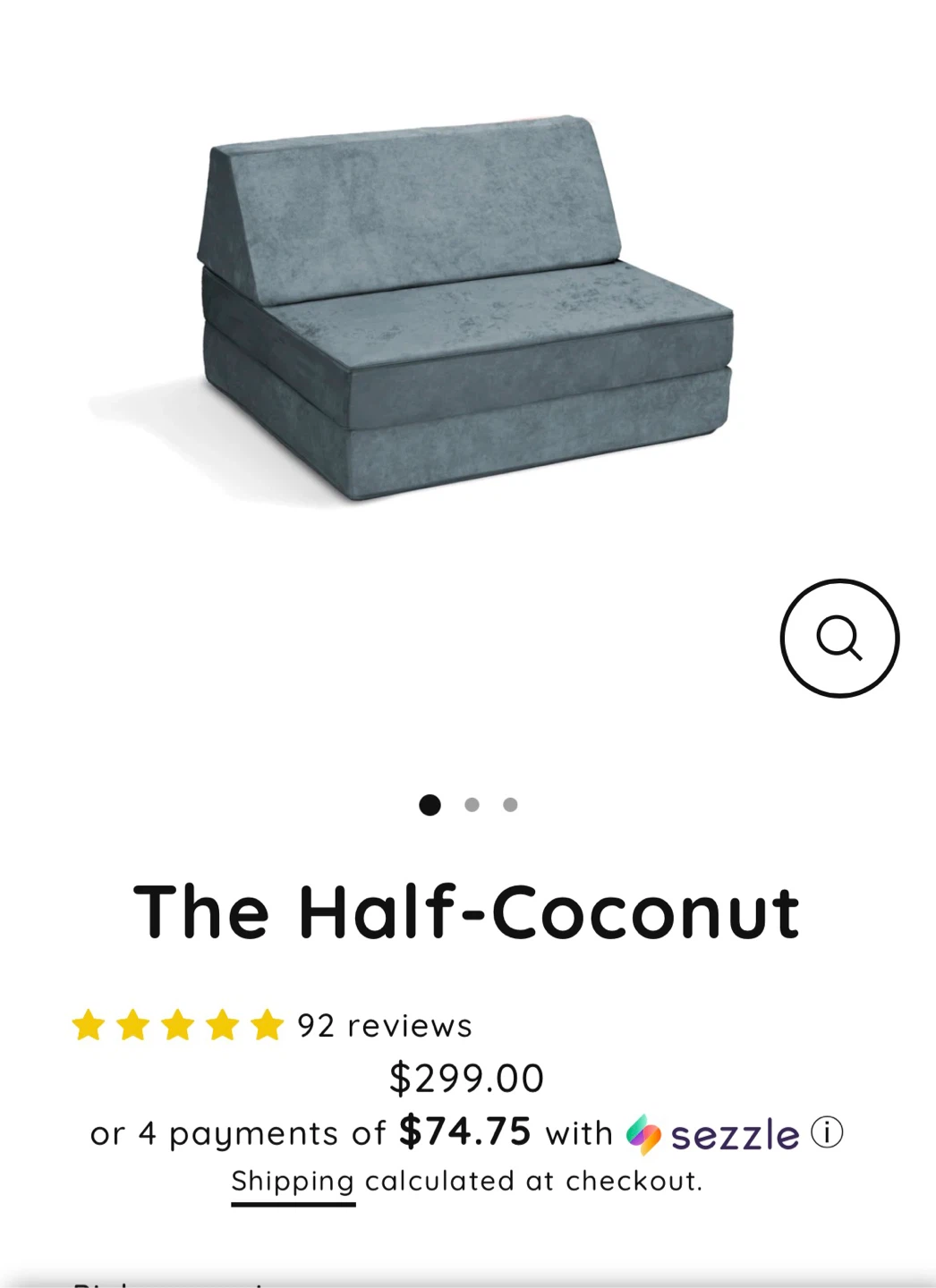 The Half-Coconut Foldable Chair/Bed