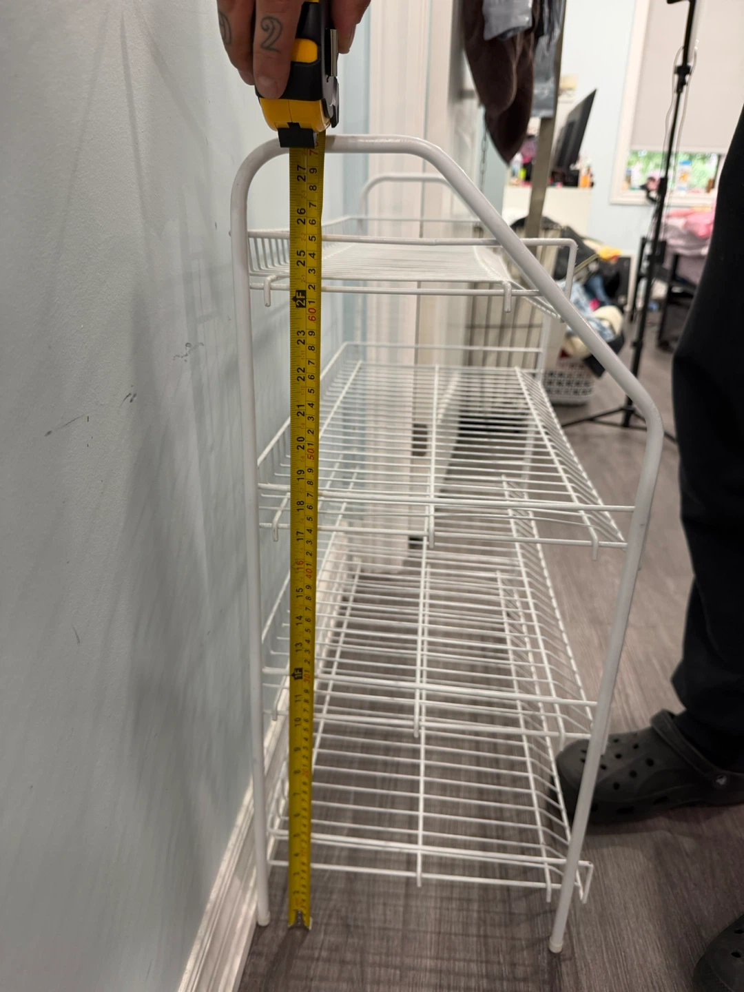 White 3-Tier Wire Shelf Storage Rack - photo 4